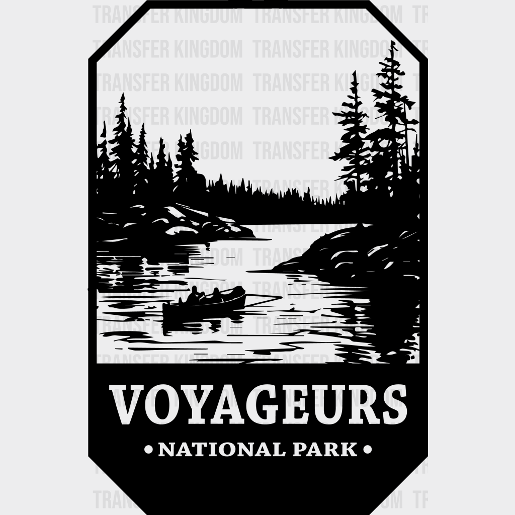 Voyageurs National Park Design - Parks Dtf Transfers Unisex S & M (10’) / Dark Color See Imaging