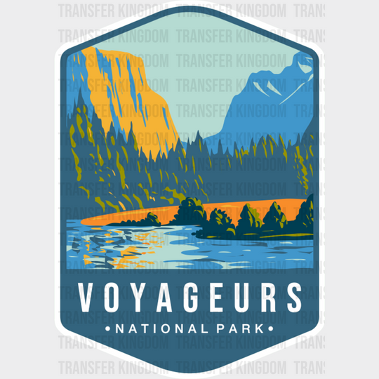 Voyageurs National Park Colorful Design - National Parks DTF Transfer