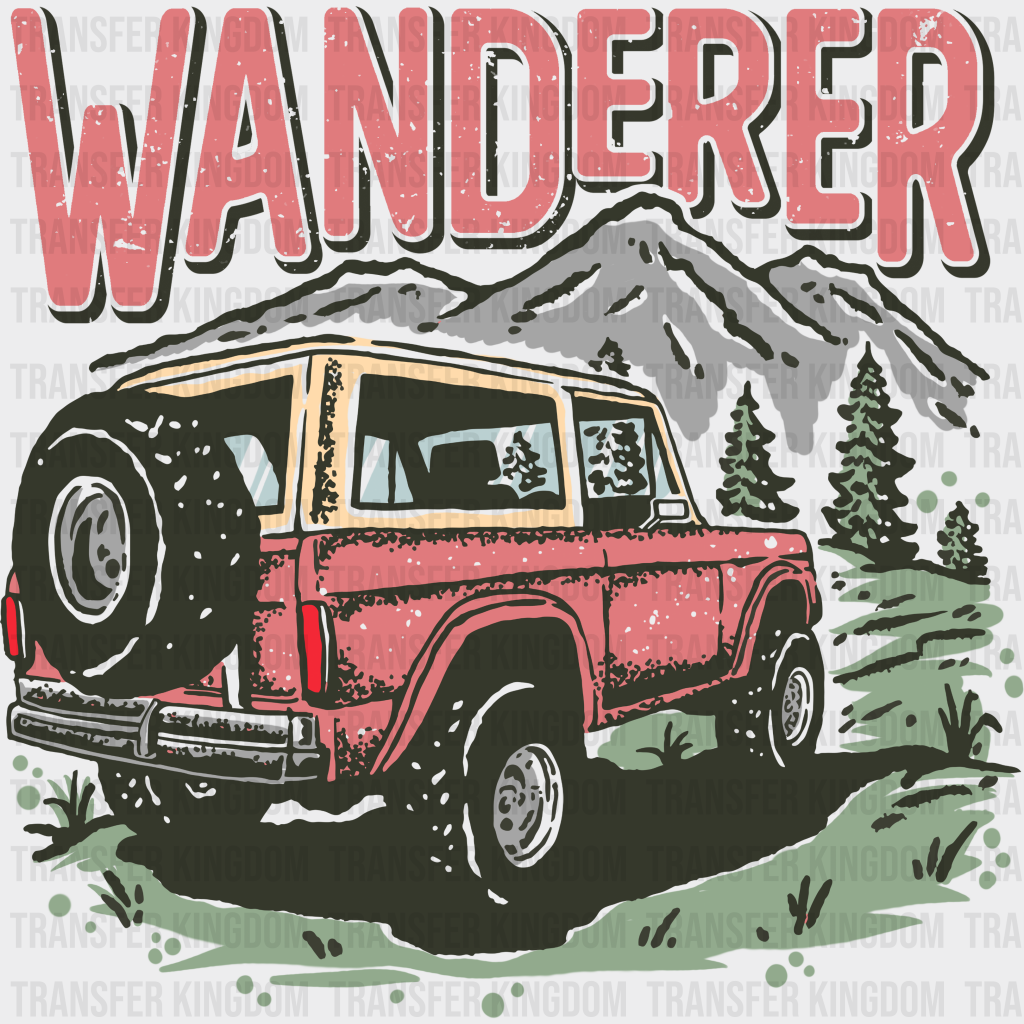 Wanderer Car Design - Outdoor Dtf Heat Transfer