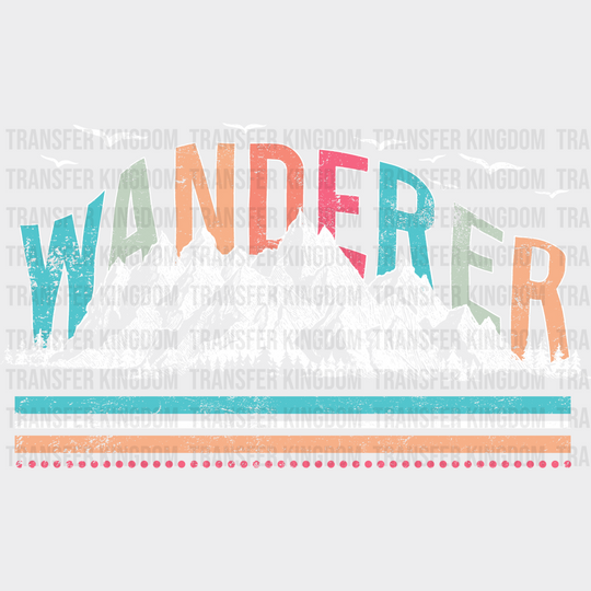 Wanderer Summer Dtf Transfer Unisex - S & M (10’) / Light Color Design See Imaging