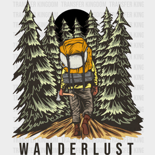 Wanderlust - Hiking DTF Transfers Adult Unisex - S & M (10’’) / Dark Color Design (See Imaging)