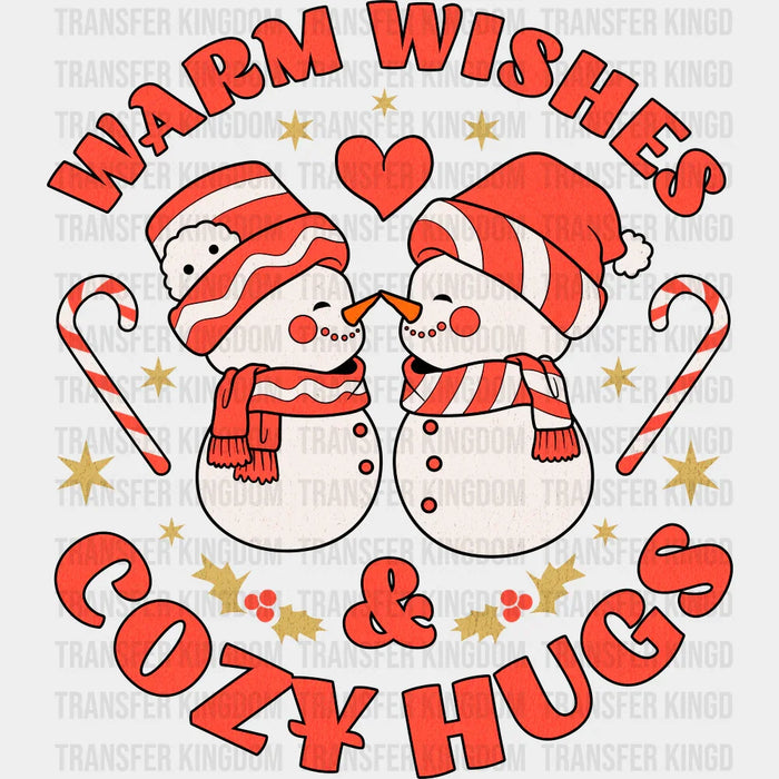 Warm Wishes & Cozy Hugs - Christmas DTF Transfer