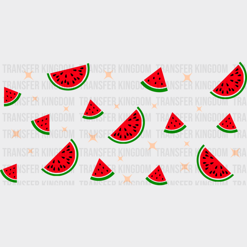 Watermelon Slices Uv Dtf Transfer Cup Wrap Sticker