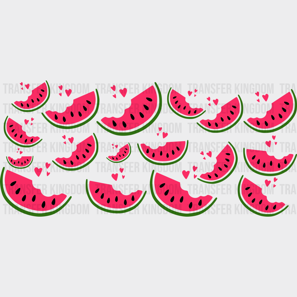 Watermelon Uv Dtf Transfer Cup Wrap Sticker