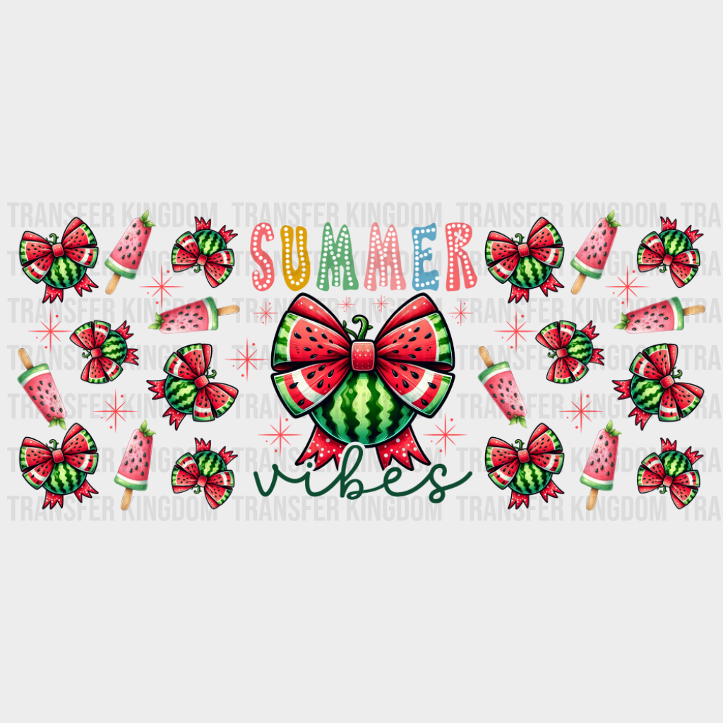 Watermelons - Summer Cup Wrap UV Sticker Permanent UV DTF Decal UVDTF