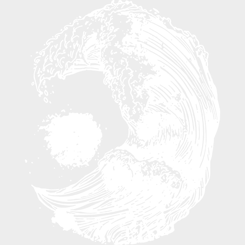 Wave B&W - Surfing DTF Transfers transfer-kingdom Light Color Design (See Imaging)