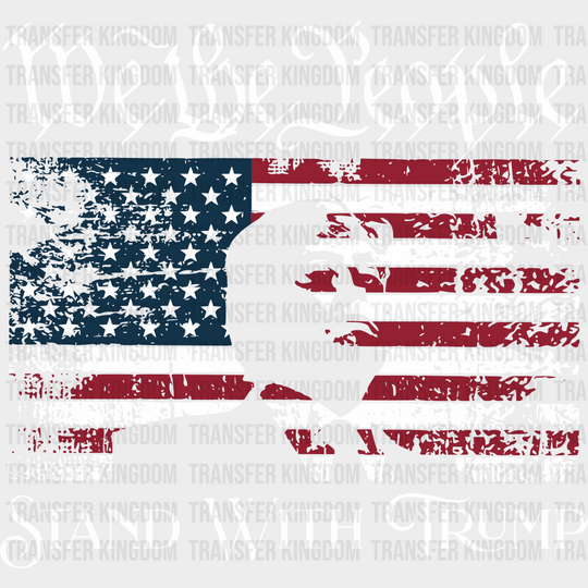 We The People Stand With Trump Election Dtf Transfer Unisex - S & M (10’) / Light Color Design