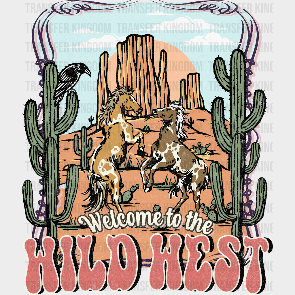 Welcome Wild West Design - Western Dtf Transfers