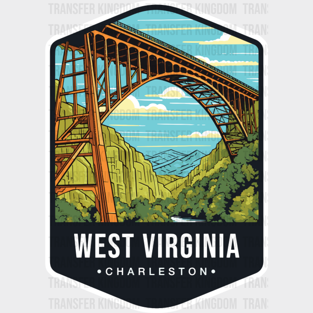 West Virginia Charleston - States & Cities DTF Transfer