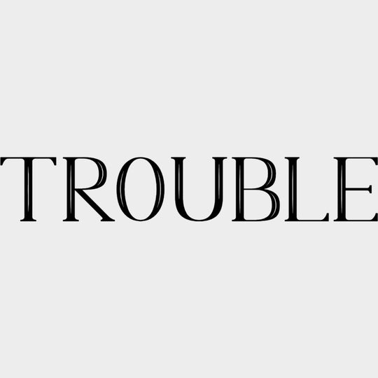 Where I Go Trouble Follows & Trouble - Boyfriend-Girlfriend DTF Transfers Adult Unisex - S & M (10’’) / Dark Color