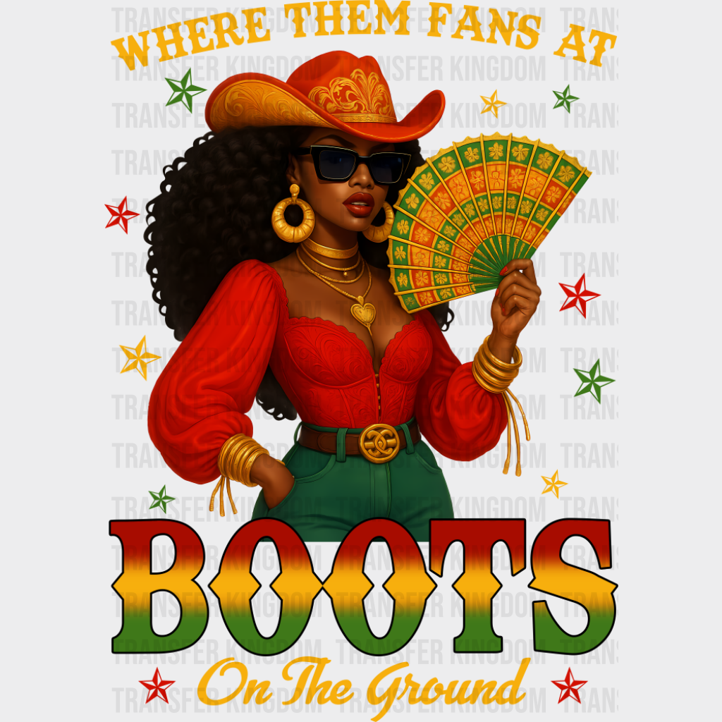 Where Them Fans At - Juneteenth DTF Transfer