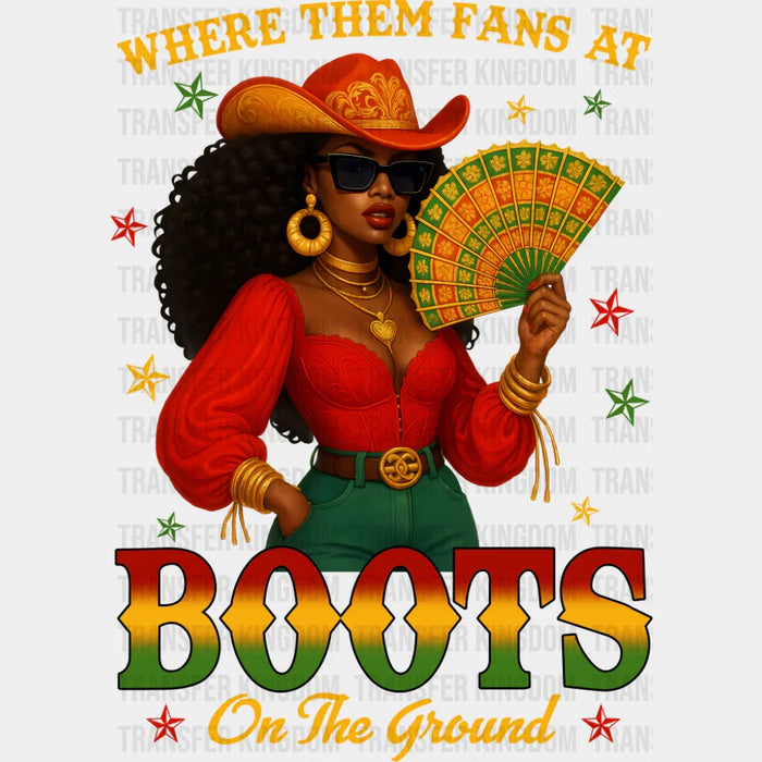 Where Them Fans At - Juneteenth DTF Transfer