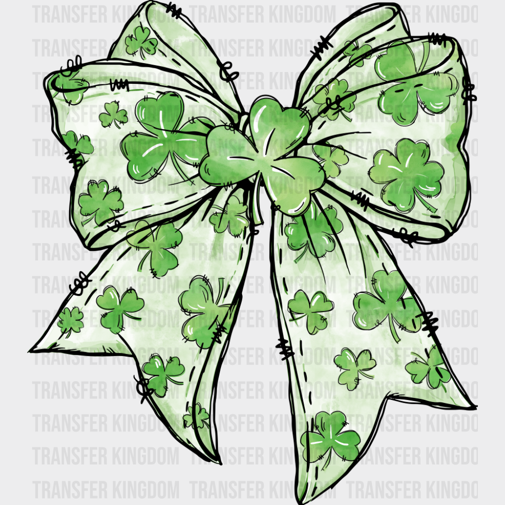 White And Green Clover - St. Patrick’s Day DTF Transfer