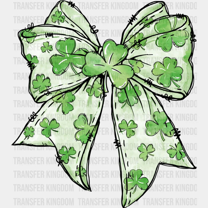 White And Green Clover - St. Patrick's Day DTF Transfer