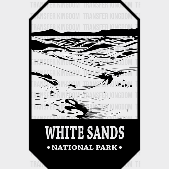 White Sands National Park Design - Parks Dtf Transfers Unisex S & M (10’) / Dark Color See Imaging