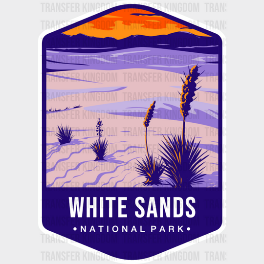 White Sands National Park Colorful Design - National Parks DTF Transfer