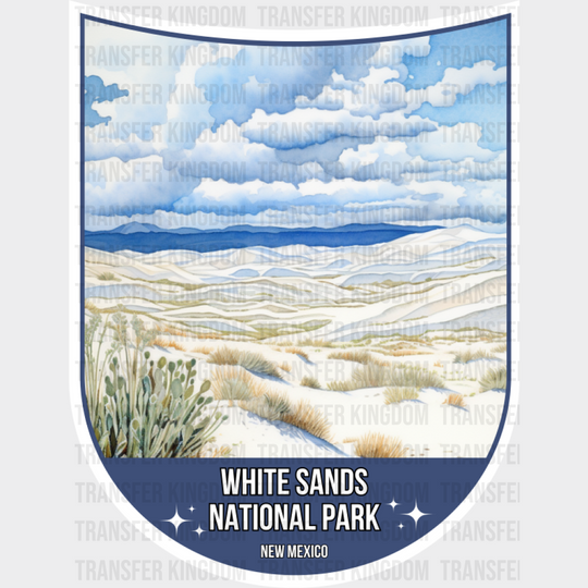 White Sands National Park New Mexico - National Parks DTF Transfer