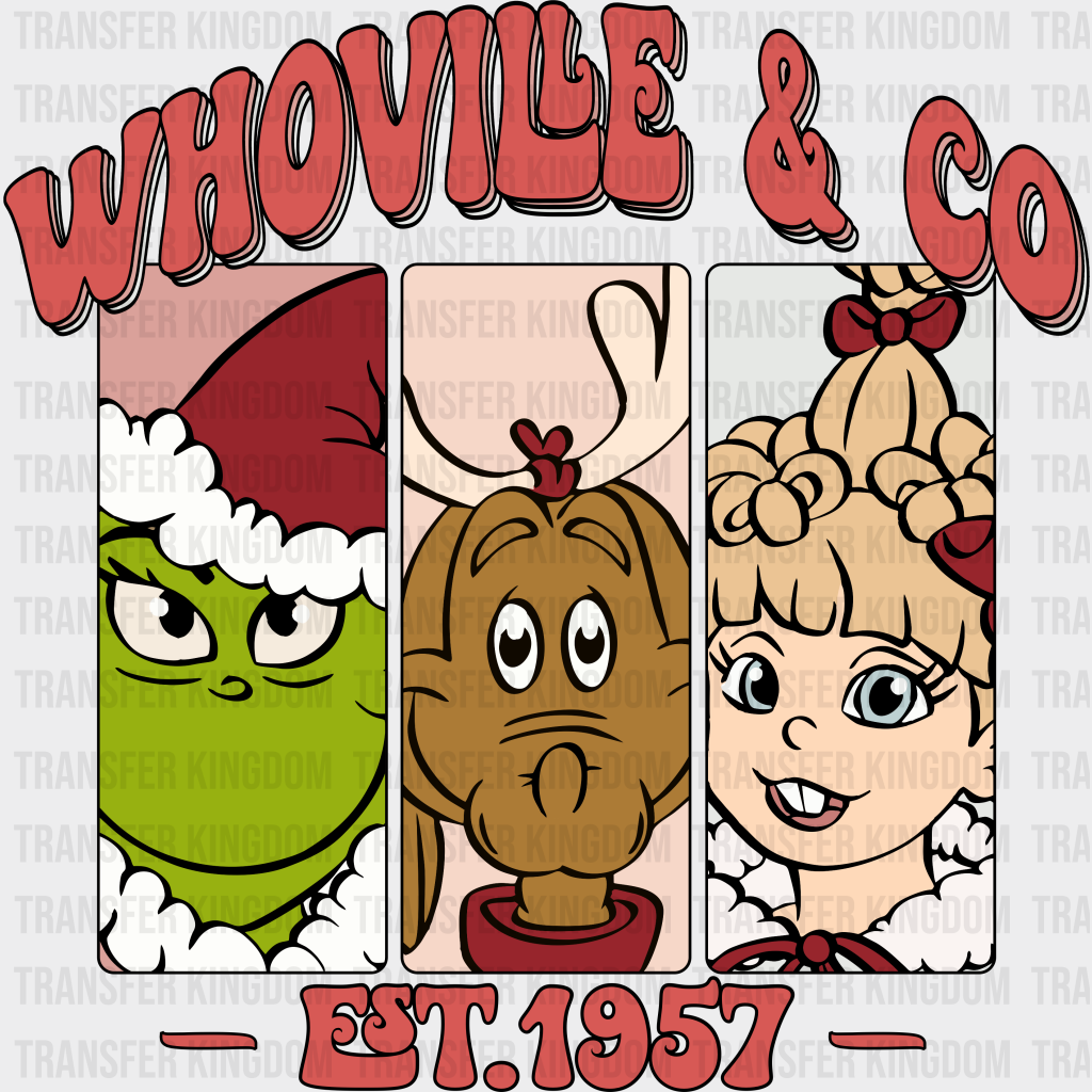 Whoville & Co. Christmas Design - Dtf Heat Transfer