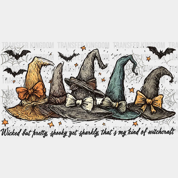 Wicked But Pretty, Spooky Yet Sparkly - Halloween DTF Transfer