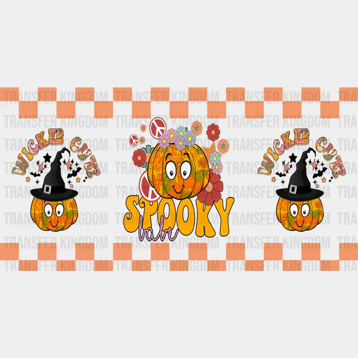 Wicked Cute Pumpkin - Halloween Cup Wrap UV Sticker Permanent UV DTF Decal