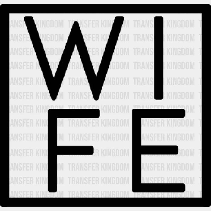 Wife / Hubs Design - Wedding Honeymoon Couple Matching - DTF heat transfer