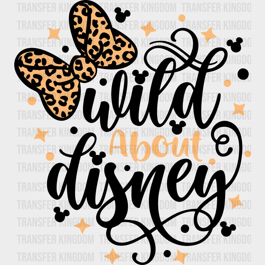 Wild About Disney Minnie Dtf Transfer Unisex - S & M (10’) / Dark Color Design See Imaging