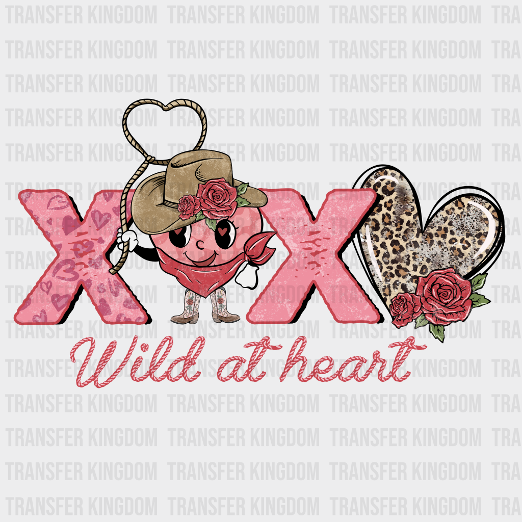 WILD AT HEART XO XO - DTF heat transfer - transfer-kingdom