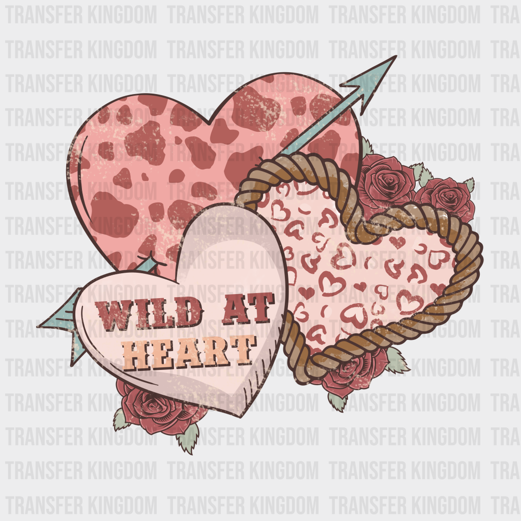 WILD AT HEARTS - DTF heat transfer - transfer-kingdom