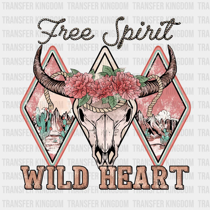 WILD HEART FREE SPIRIT - DTF heat transfer