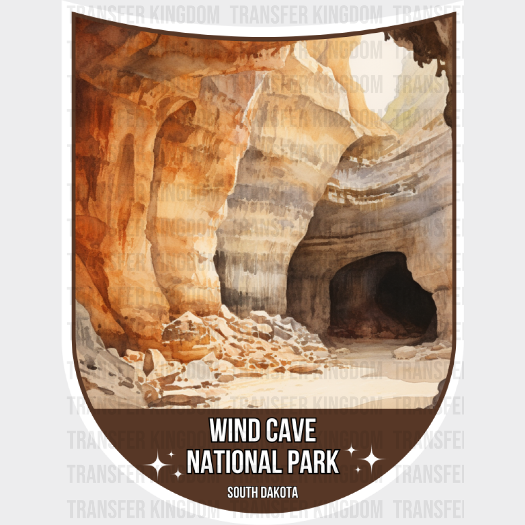 Wind Cave National Park South Dakota - National Parks DTF Transfer