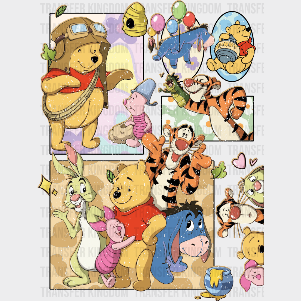 Winnie The Pooh Disney Dtf Transfer