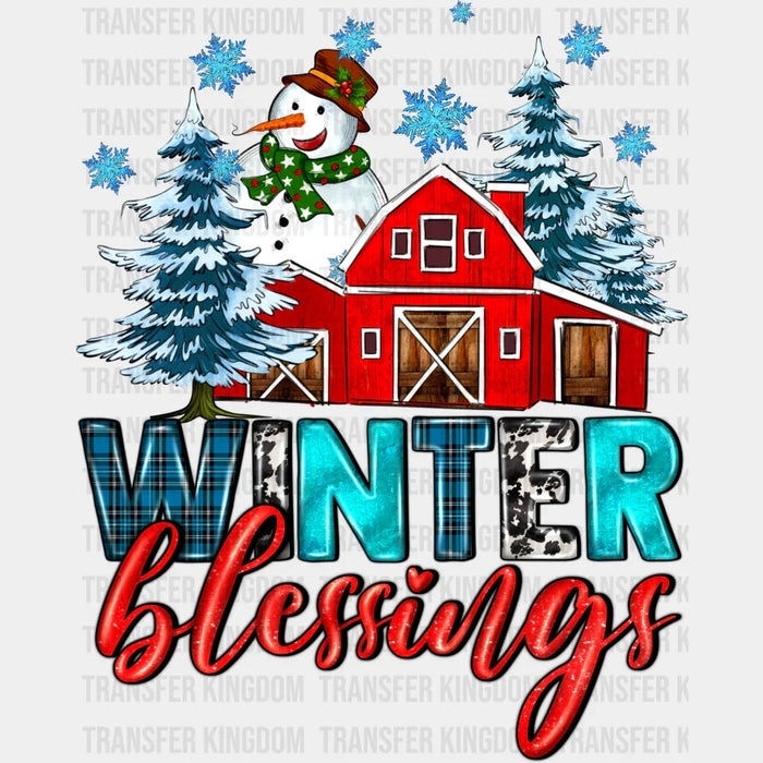 WINTER BLESSINGS DESIGN - DTF heat transfer