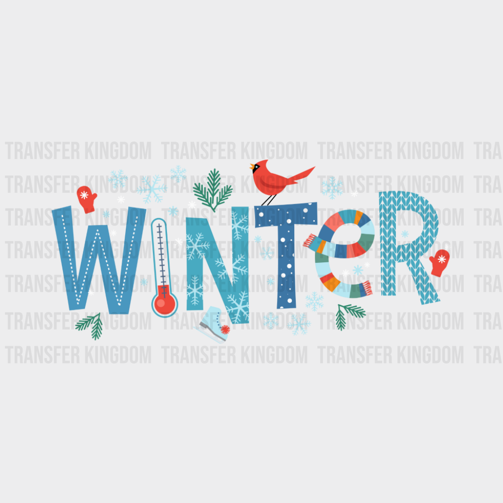 Winter - Seasons Cup Wrap UV Sticker Permanent UV DTF Decal UVDTF
