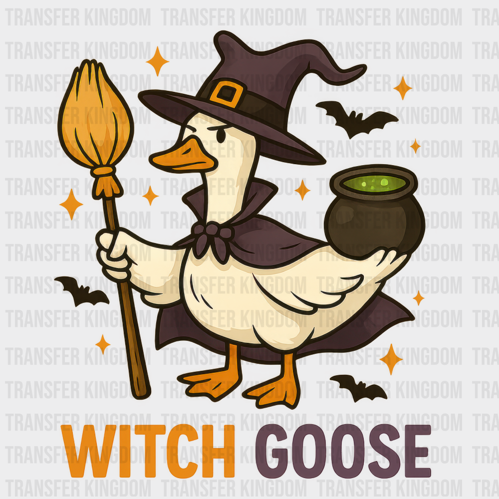 Witch Goose Halloween DTF Transfer