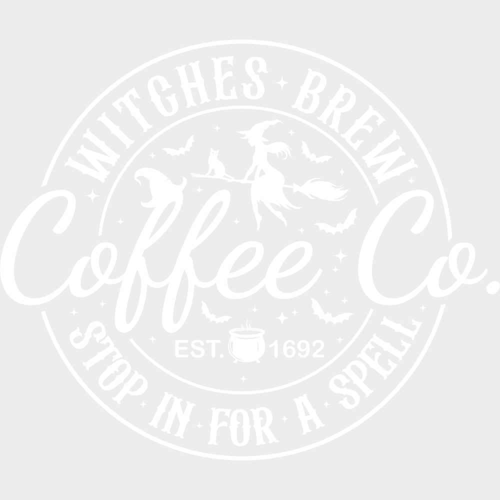 Witches Brew Halloween DTF Transfer Adult Unisex S & M (10’’) / Light Color Design (See Imaging)