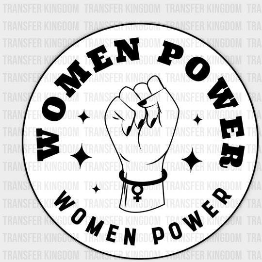 Women Power Rising Fist Design - Empowerment Dtf Heat Transfer Unisex S & M (10’) / Dark Color