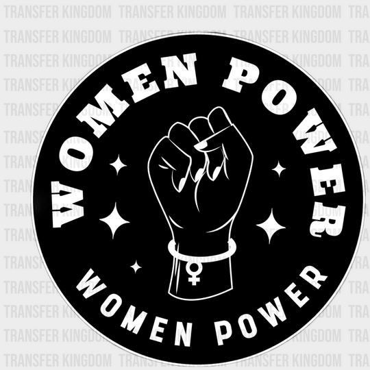 Women Power Rising Fist Design - Empowerment Dtf Heat Transfer Unisex S & M (10’) / Light Color