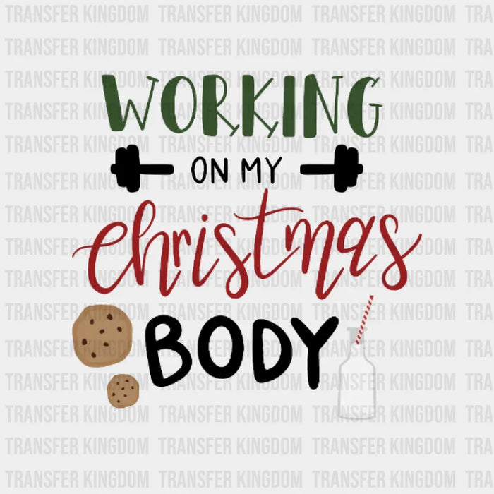 Working On My Christmas Body Design - DTF heat transfer