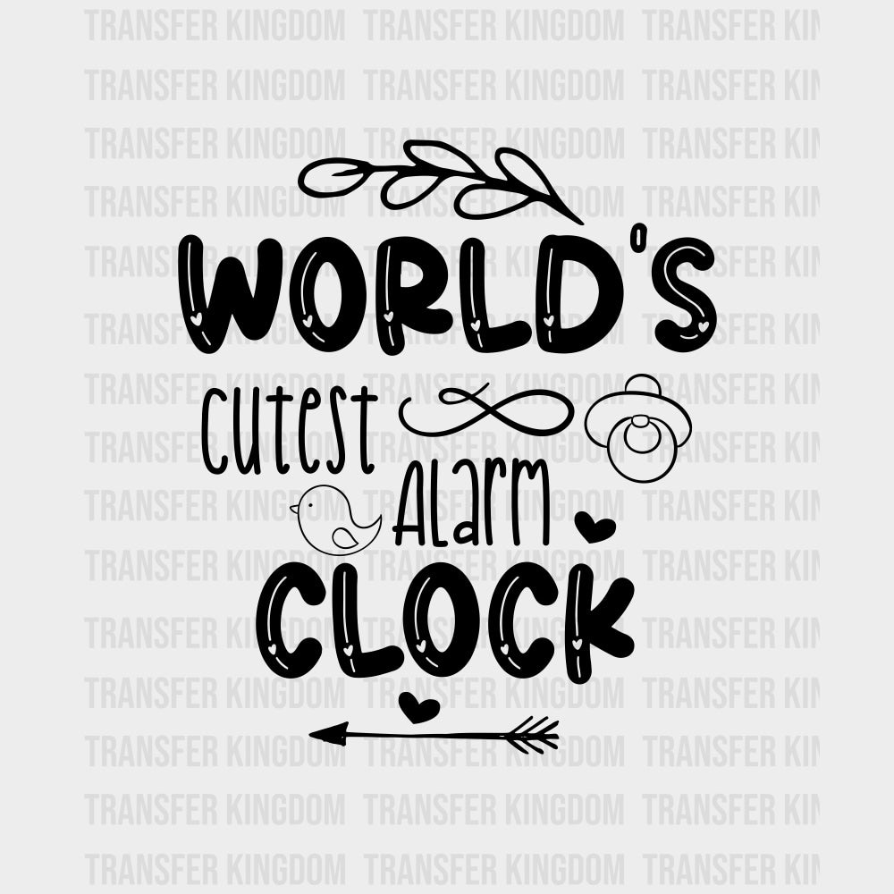 World's Cutest Alarm Clock - Baby DTF Transfer transfer-kingdom Dark Color Design (See Imaging)