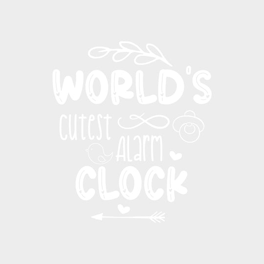 World's Cutest Alarm Clock - Baby DTF Transfer transfer-kingdom Light Color Design (See Imaging)