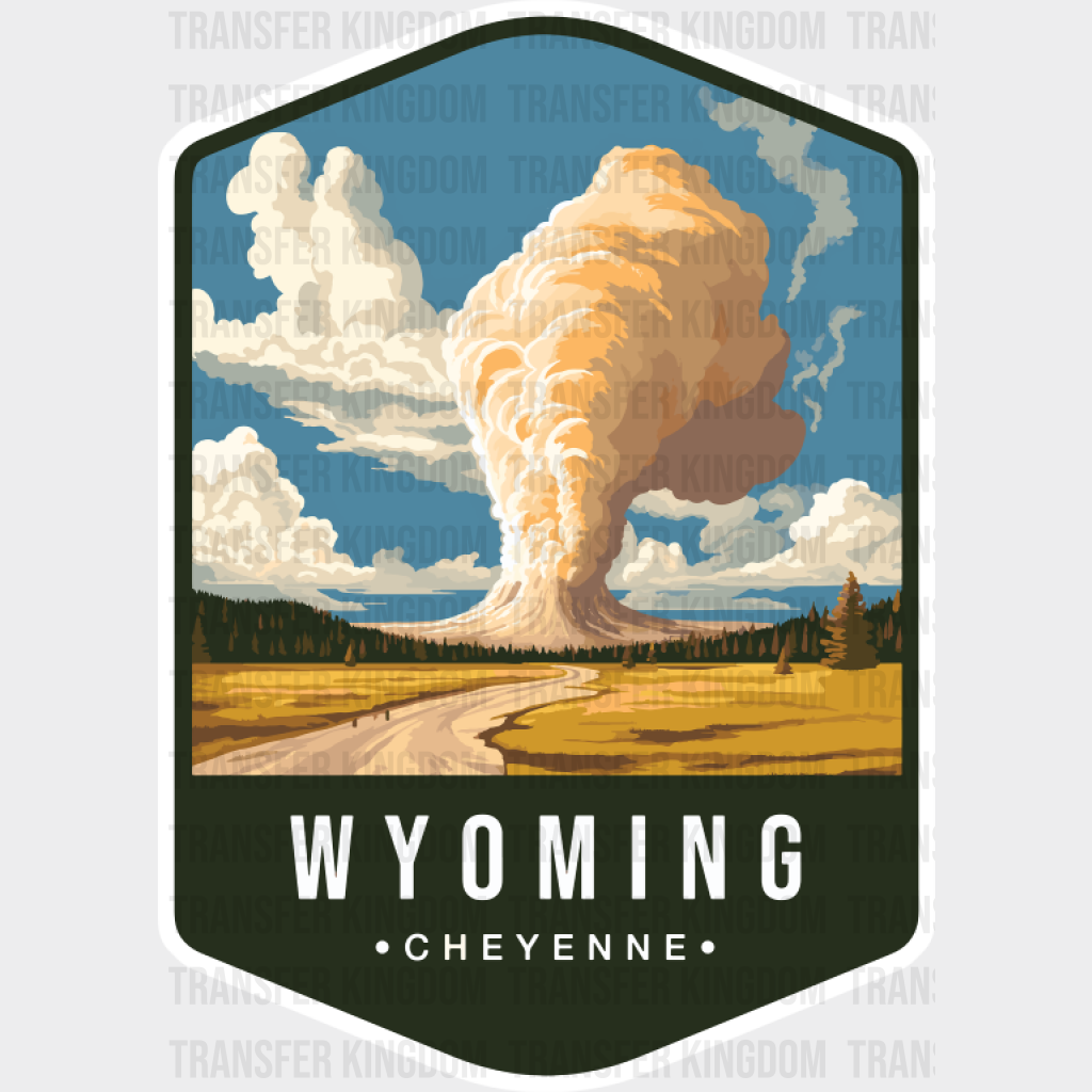 Wyoming Cheyenne - States & Cities DTF Transfer