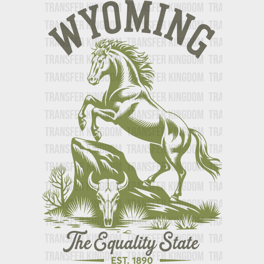 Wyoming The Equality State - States & Cities DTF Transfer