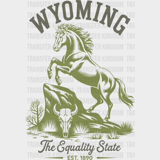 Wyoming The Equality State - States & Cities DTF Transfer
