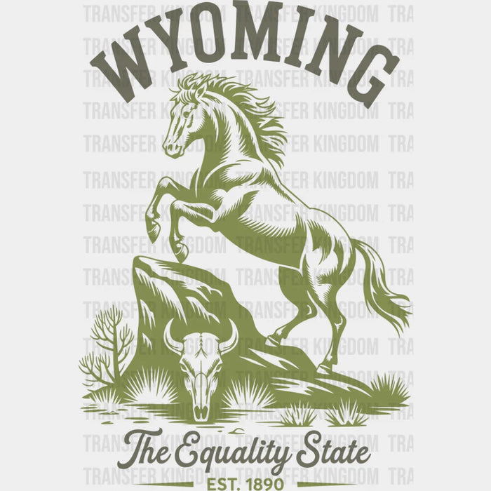 Wyoming The Equality State - States & Cities DTF Transfer