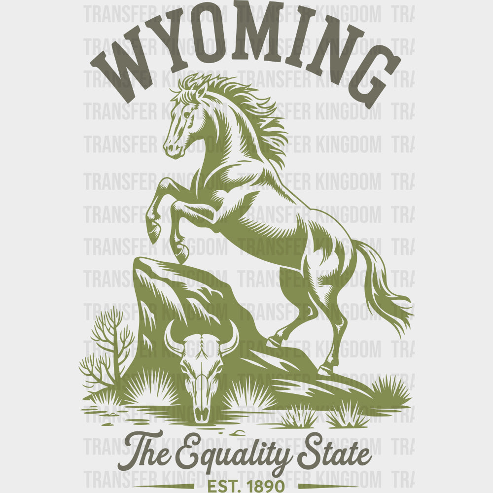 Wyoming The Equality State - States & Cities DTF Transfer