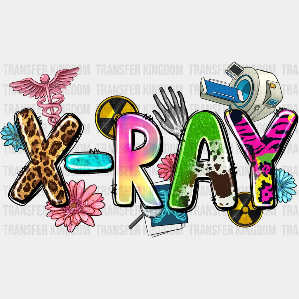 X-Ray Colorful Design - Radiology DTF Transfers