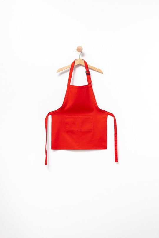 Apron with Patch Pockets Adjustable Neck Strap With Buckle