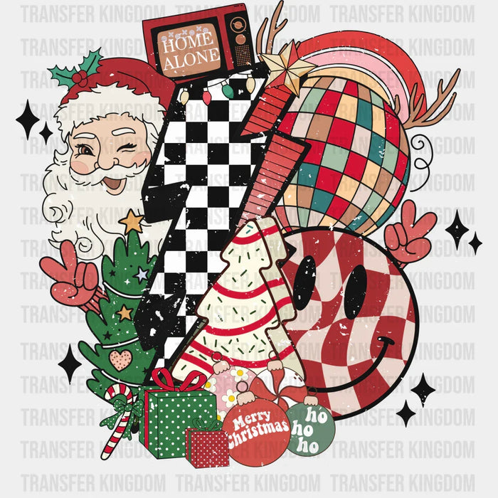 XMAS SANTA SMILEY Christmas Design - DTF heat transfer