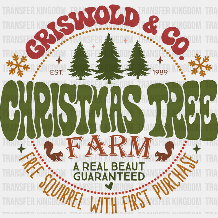 XMAS TREE FARM Christmas Design - DTF heat transfer