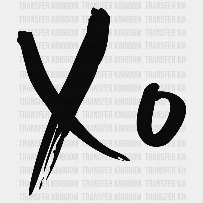 XO Black & White Valentine's Day Design - DTF heat transfer